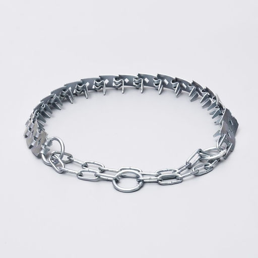 Ошейник строгий пластинчатый, цинк, 60 х 2,7 см - Пижон фото 6