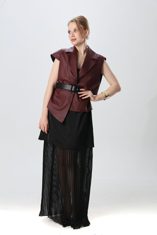 Жилет NIKVA н1019-2 бордо  фото 2