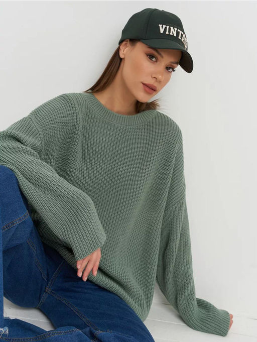 K13279 Джемпер (вязаный трикотаж) МЯТНЫЙ