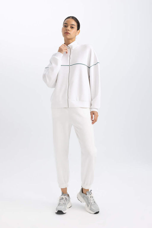 Толстовка на молнии премиум-класса DeFactoFit Oversize фото 2