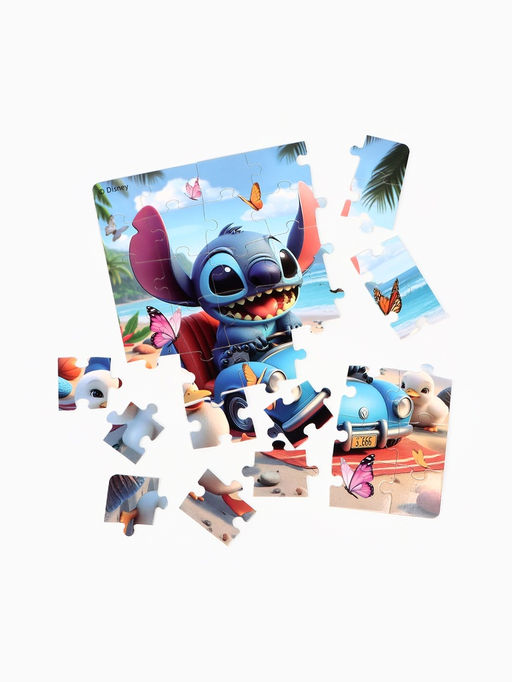 Пазл и мягкая игрушка «Стич», подарочный набор 2в1, 35 деталей