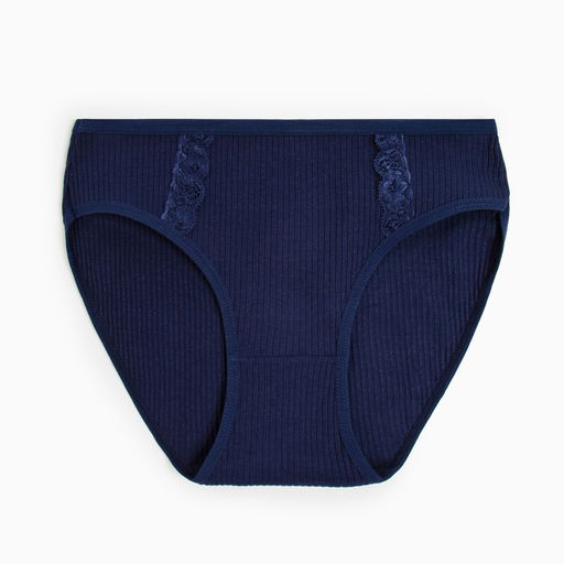 Трусы женские слипы, цвет темно-синий, р-р 46-48