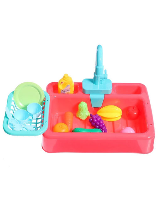Игровой набор Раковина с набором посуды, циркулирует вода - Simaland фото 5