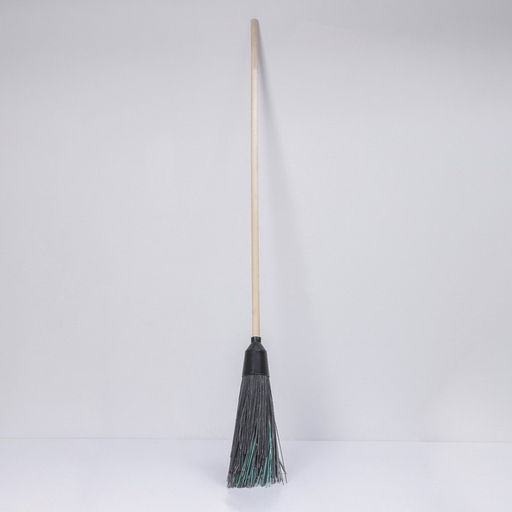 Метла наборная, с черенком, 5 колец, МИКС