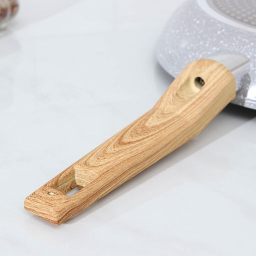 Сковорода Magistro Natural, d=26 см, кованый алюминий, ручка soft-touch, антипригарное покрытие, индукция, серая  фото 5