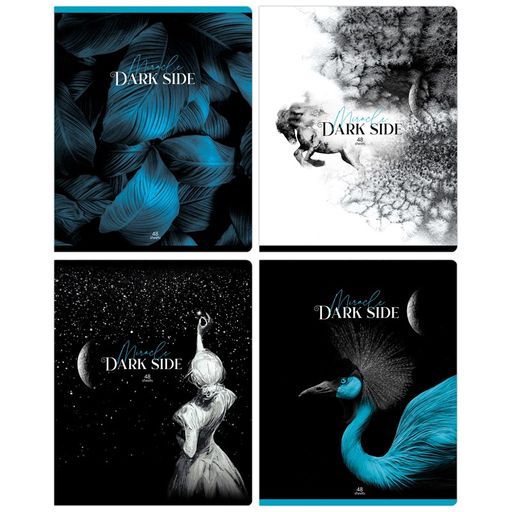 Тетрадь 48л. BG "Dark miracle" клетка (Т5ск48_вл 11064) выб. лак