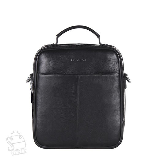 Сумка мужская кожаная 2081BSH black Heanbag