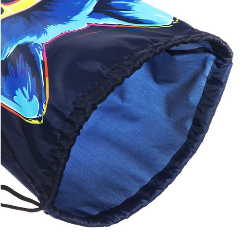 Мешок для обуви 420 х 340 мм, Calligrata МСО-5С, (мягкий полиэстер, плотность 210D), Собака в очках  фото 4