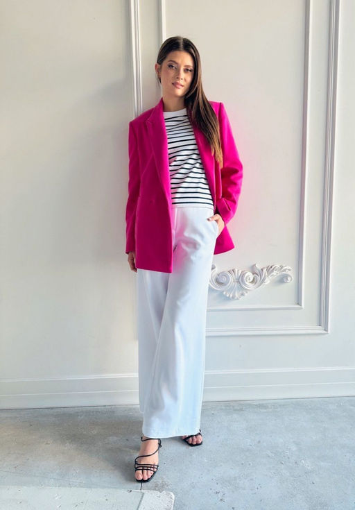 Пальто AURA 7026-164 фуксия  фото 3