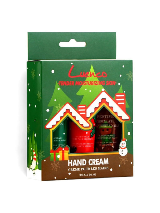 Набор новогодних кремов для рук по 30 мл, 3 шт.