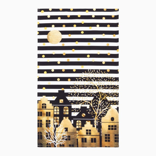 Новогодний подарочный набор Этель Золотой город, фартук, полотенце, прихватка  фото 6