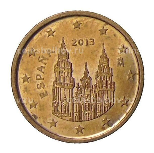 Монета 1 евроцент 2013 года Испания