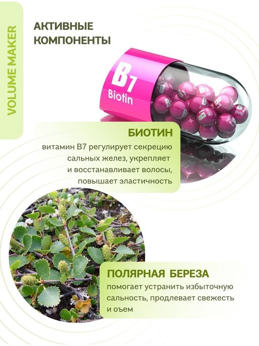 Шампунь для придания объёма волосам, 250 мл / Natura Siberica / ICE Professional / Home / Volume Maker /  фото 2
