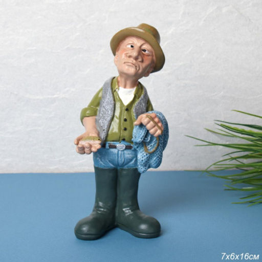 Фигурка Рыбак 16 см / 2053 /уп 72/ - Галеонтрейд фото 4