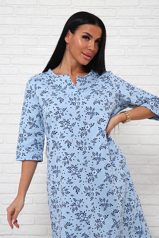 Сорочка теплая, футер с начесом (01035) - Плиона фото 56