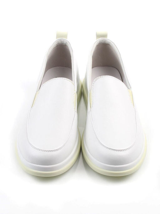 06-M27-6 WHITE Туфли женские (натуральная кожа)