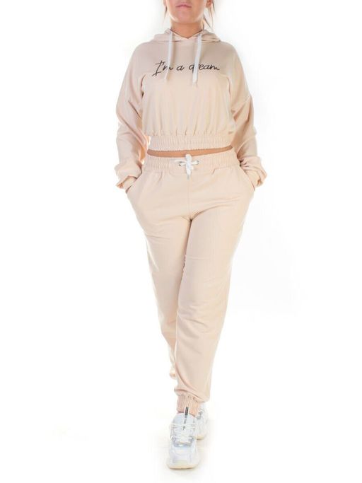 Y294 BEIGE Спортивный костюм женский (100% хлопок) - Fashion фото 2