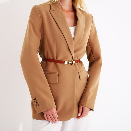 Ремень женский, ширина 1 см, пряжка металл, цвет рыжий - Simaland фото 3