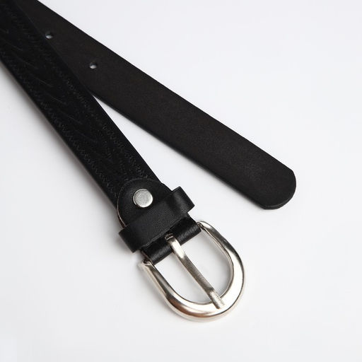 Ремень детский, ширина 2.1 см, винт, пряжка метал, чёрный