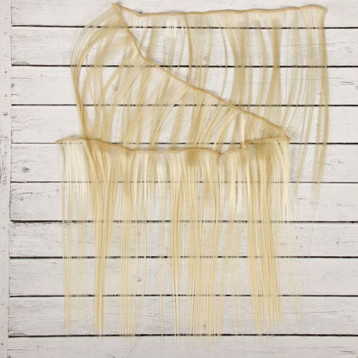 Волосы - тресс для кукол Прямые длина волос: 25 см, ширина:100 см, цвет № 613А - Школа талантов фото 2