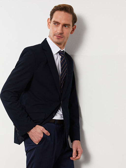 Standart Kal?p Erkek Blazer Ceket