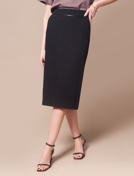 VILATTE / Юбка-карандаш из поливискозы на подкладке