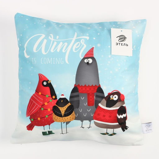 Чехол на подушку Этель Winter, 40*40 см, 100 п/э, велюр фото 5