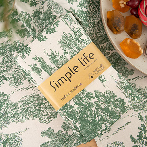 Набор салфеток декоративных 35х35 - 6 шт, саржа Гербариум ВБ 35х35 - Традиция фото 13