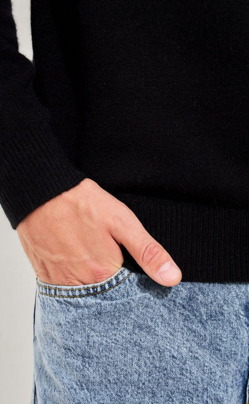 Джемпер мужской в полоску F321-15302 синий - Fine joyce фото 4