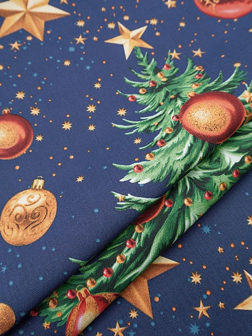 Дорожка "Волшебная елочка", ш.0.5м, хлопок-100%, 225гр/м.кв, раппорт 63см