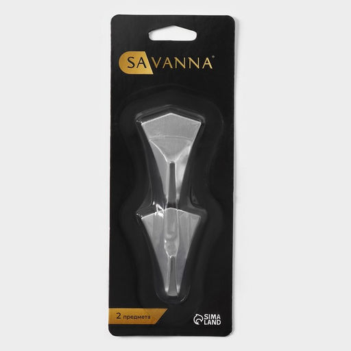 Цена за 2 шт. Крючки самоклеящиеся SAVANNA Кристалл, 2 шт., металл, 4.432 см, хромированные  фото 6