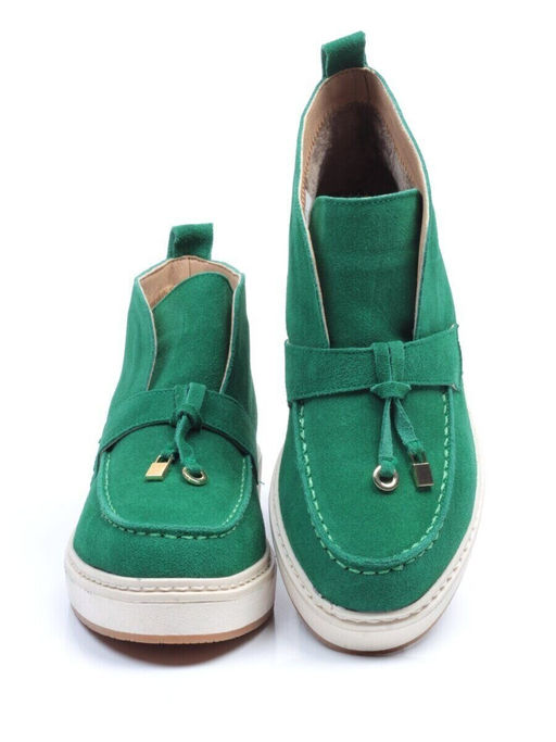 01-5172-6 Ботинки демисезонные (натуральная замша, байка) - Фабричный китай фото 31