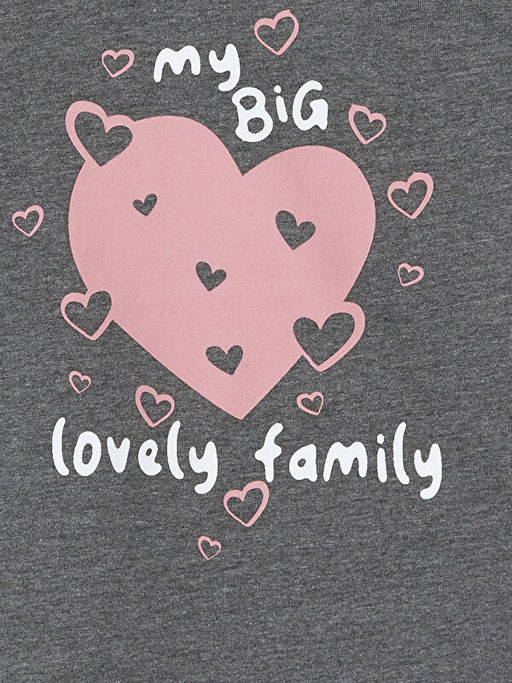 Bisiklet Yaka Uzun Kollu Bask?l? K?z Bebek Ti??rt 2li - Waikiki фото 3