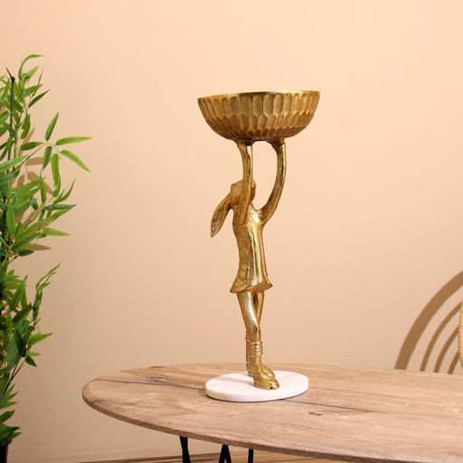 Конфетница Кролик, 24?24?54 см, алюминий