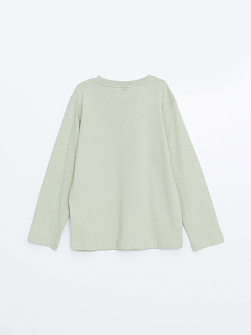 Bisiklet Yaka Nostaljik Maymun Bask?l? Erkek ?ocuk Ti??rt - Waikiki фото 3