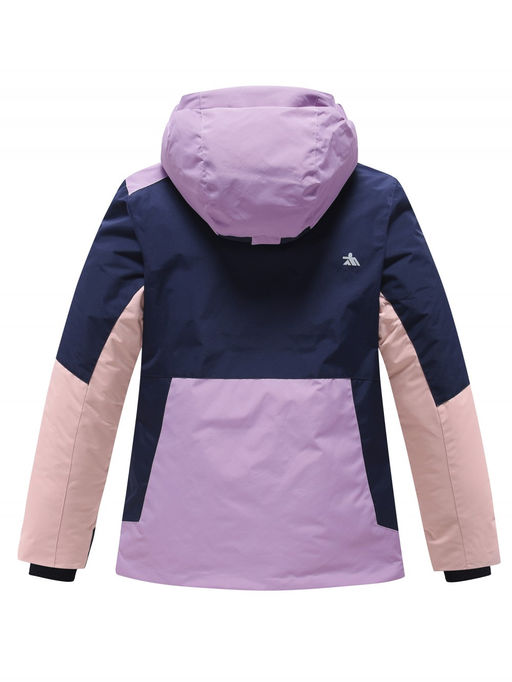 Горнолыжный костюм зимний для девочки фиолетового цвета 9518F - Valianly фото 4