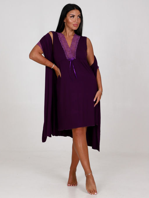 95-ХС ЖЕНСКИЙ КОМПЛЕКТ ДВОЙКА (Фиолетовый) - А-дина фото 4