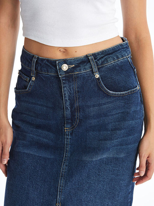 Dar Fit Kad?n Jean Etek