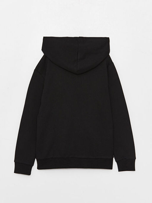 Kap??onlu Bask?l? Uzun Kollu Erkek ?ocuk Sweatshirt - Waikiki фото 3