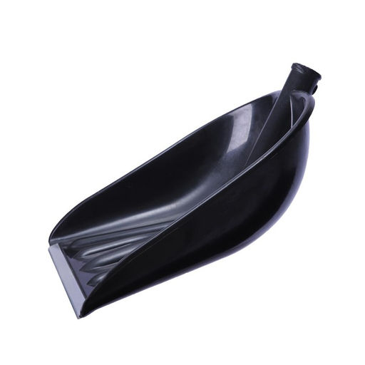 Ковш лопаты для уборки снега, 410 × 390 мм, пластик, алюминиевая планка, тулейка 32 мм