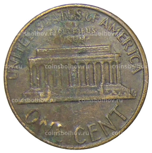 Монета 1 цент 1980 года D США