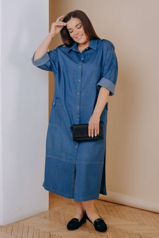 Платье Luxury Moda 1407 синий