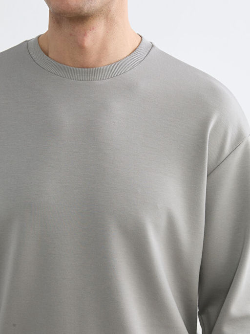 Bisiklet Yaka Erkek Sweatshirt