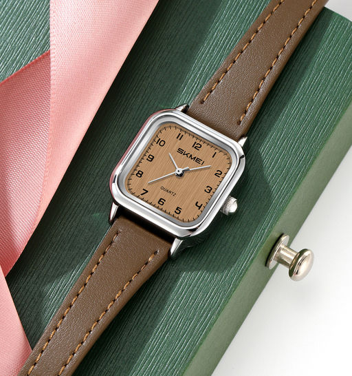 Часы наручные Skmei женские кварцевые 2579silver-brown
