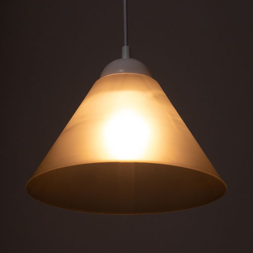 Плафон отдельный «Конус», Е27, дымчатый, 25×25×15 см