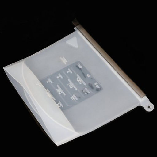 Пакет силиконовый для хранения с герметичной застежкой 1000 мл / HR-102 /уп 100/ - Галеонтрейд фото 4