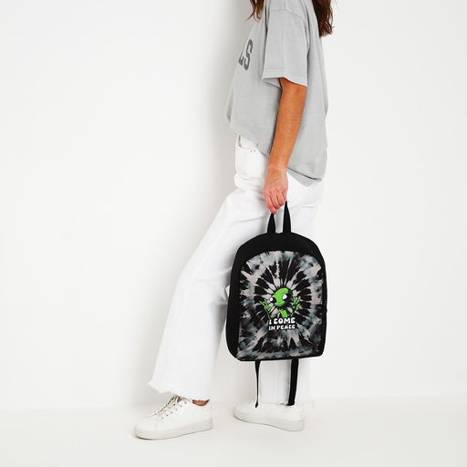 Рюкзак текстильный Инопланетянин, 38х14х27 см, цвет чёрный - Nazamok фото 12