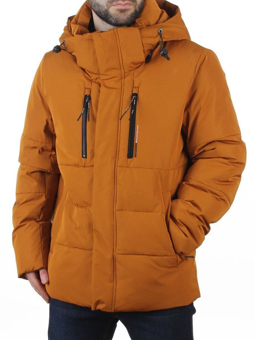 6593 LT. BROWN Куртка мужская зимняя (200 гр. холлофайбер)