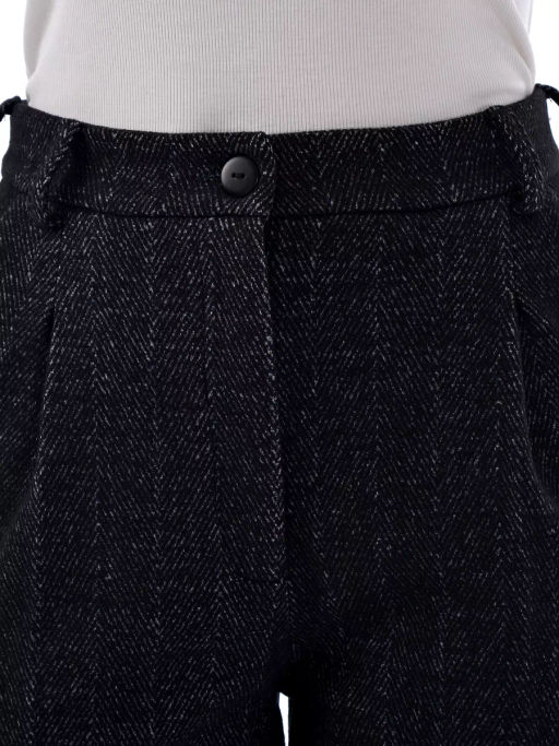 Теплые брюки из драпа c высокой посадкой - А+б коллекция фото 25