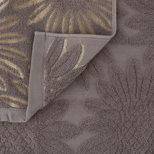 Полотенце махровое "Подсолнух" 50х90см, хлопок 100%, серый (Китай)